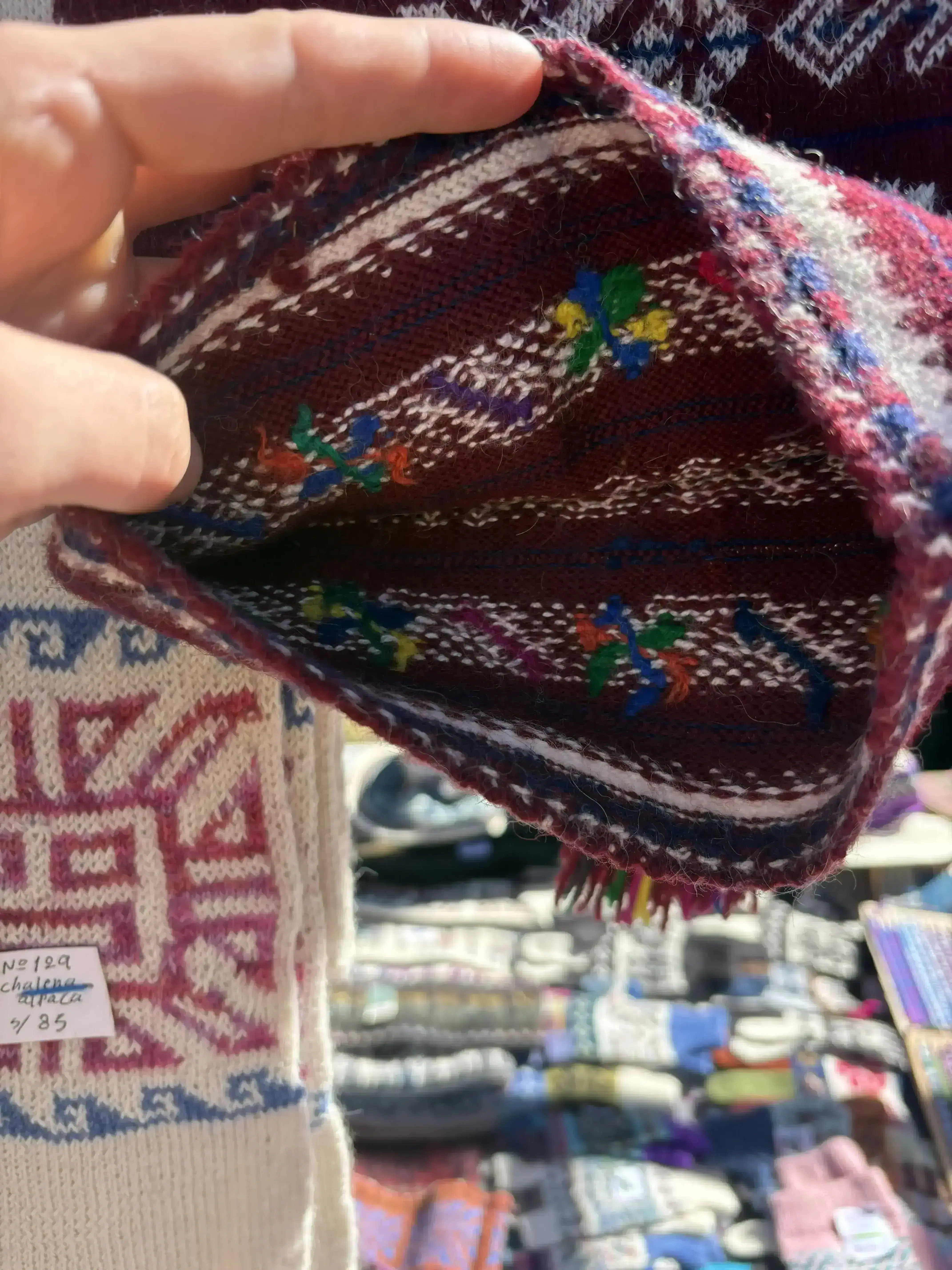 Taquile hat inside